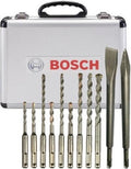 Bosch sds-plus serie - gereedschapskoffer - 11-delig - aluminium koffer - hoogwaardige staal