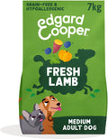 Edgard cooper adult hondenbrokken voor medium honden, verse lam, 7kg, graanvrij en hypoallergeen recept met natuurlijke ingrediënten, perfecte vezelbalans