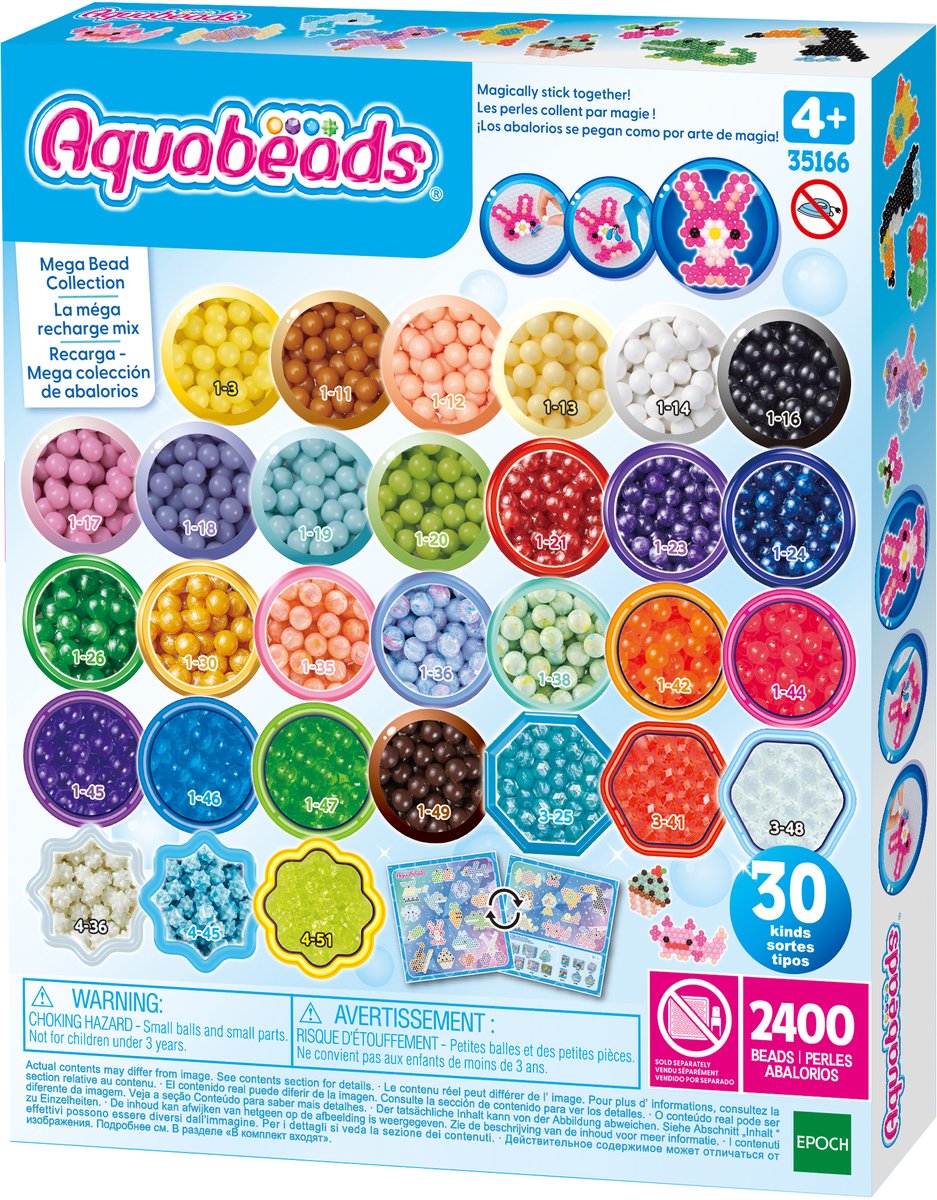 Epoch aquabeads mega kralen set 30 soorten - 2400 kralen