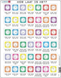Selecta Larsen Puzzle „Die Uhrzeit lernen“ – Wie spät ist es?, 42 Teile.