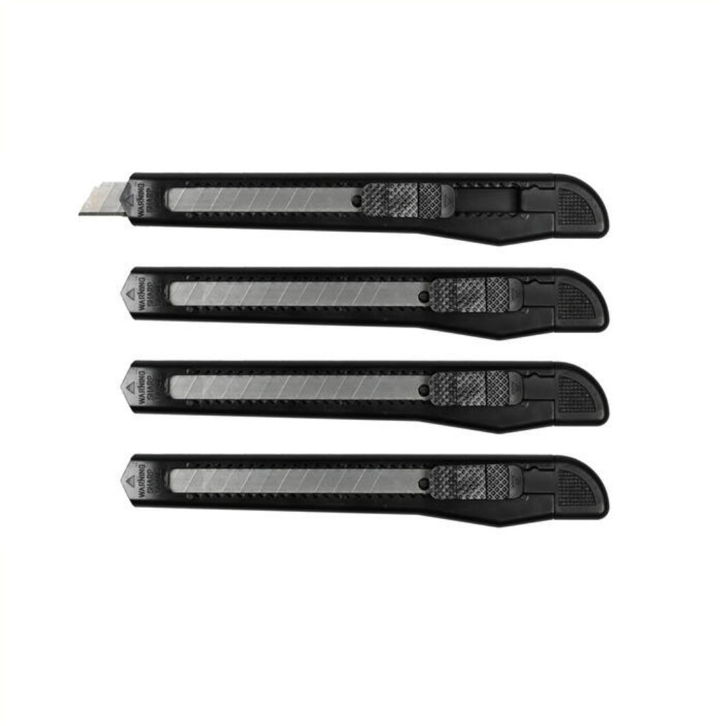 Abbrechmesser-Set 9 mm, 4-teilig