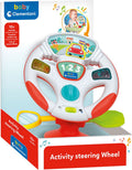 Clementoni baby - activity wheel - speelsgoed stuur met activiteiten - speelstuur voor op tafel - met geluid en lampjes - 1 jaar