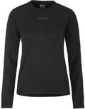 Craft adv essence ls tee 2 w dames sportshirt - zwart