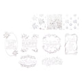Craft perfect by tonic studios craft perfect • foiled card blanks delicate floral set