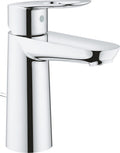 Grohe bauloop wastafelkraan m-size - medium uitloop - met waste - chroom