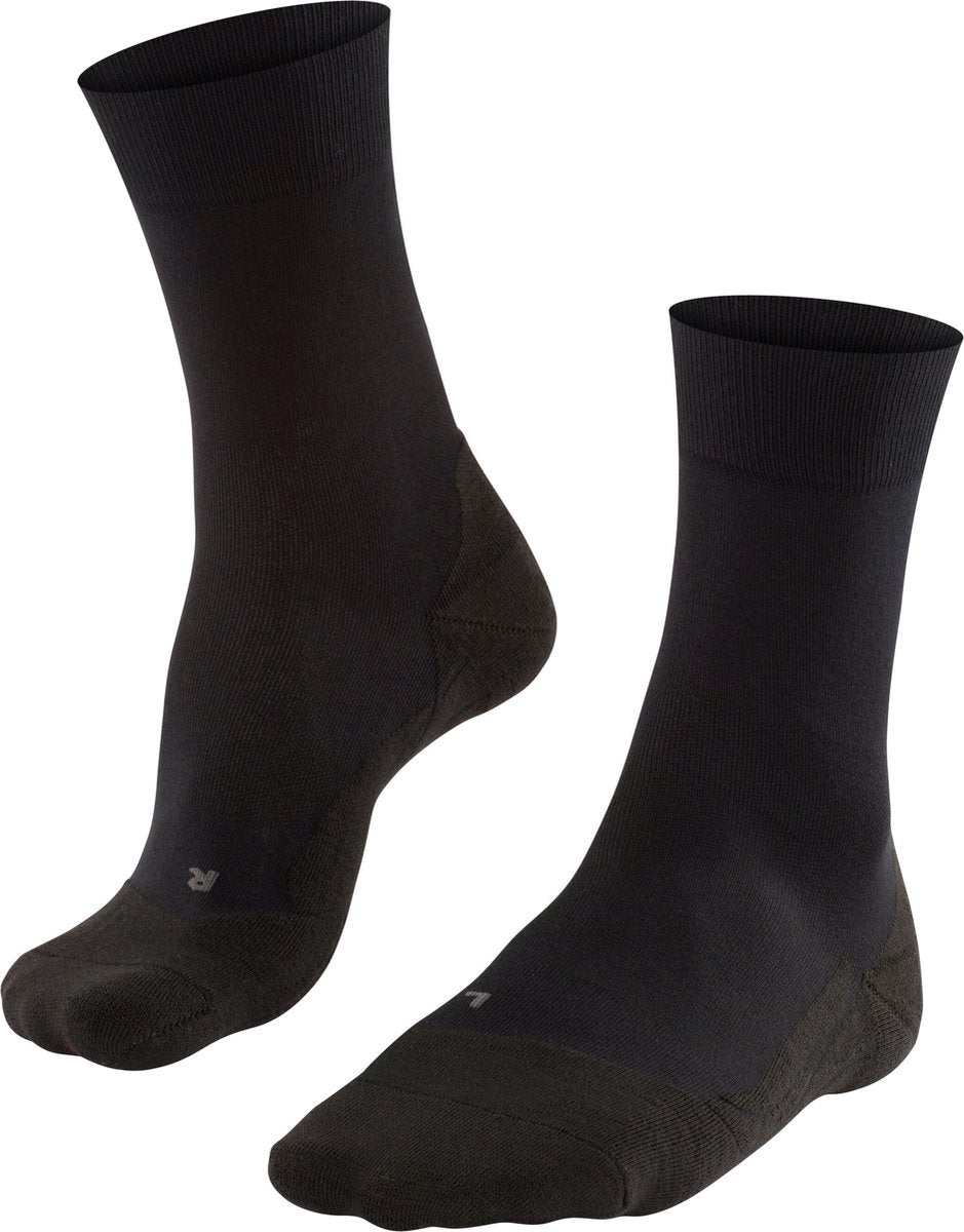 Falke go2 anti-blaar katoen functioneel materiaal golfsokken heren zwart - maat 46-48