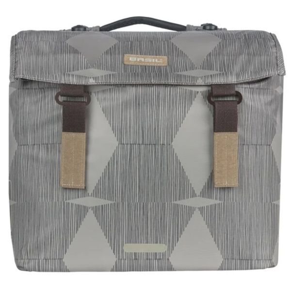 Basil Elegance MIK Doppel-Pannier 40-49 Liter - Chateau Taupe