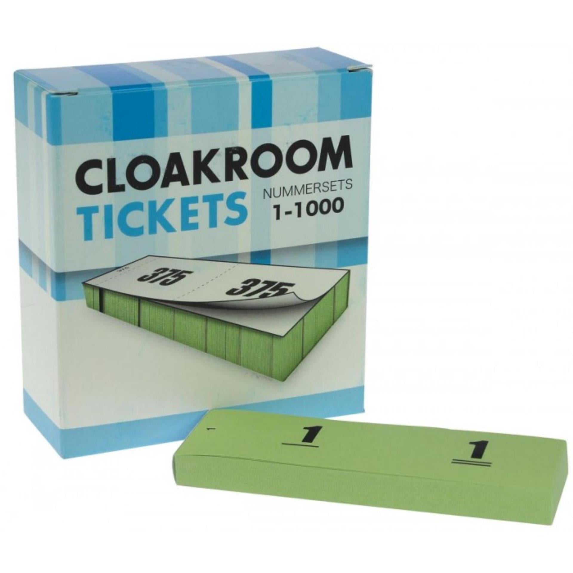 Haza doos garderobebloks nummerset groen