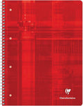 Clairefontaine collegeblok 8252c din a4 blauw geruit 90 g m²