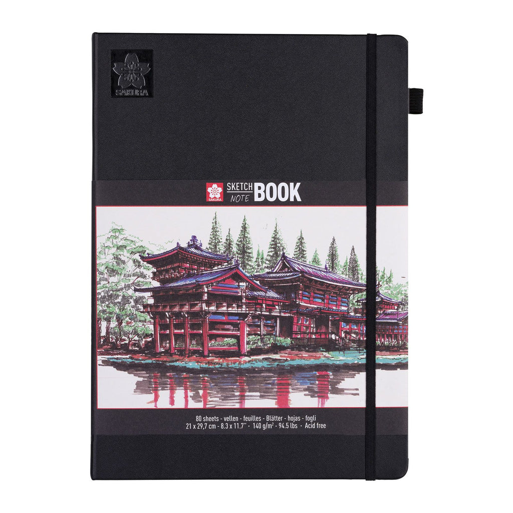 Sakura notitieboek - a4 - 80 pagina's cr mewit 140g - blanco