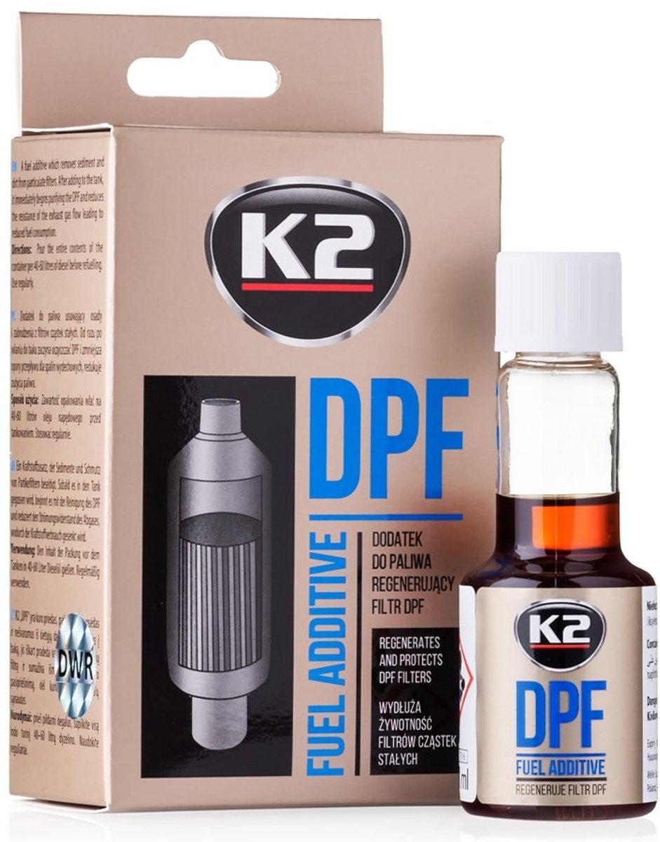 K2 toevoegingsmiddel voor filterreiniging dpf 50ml