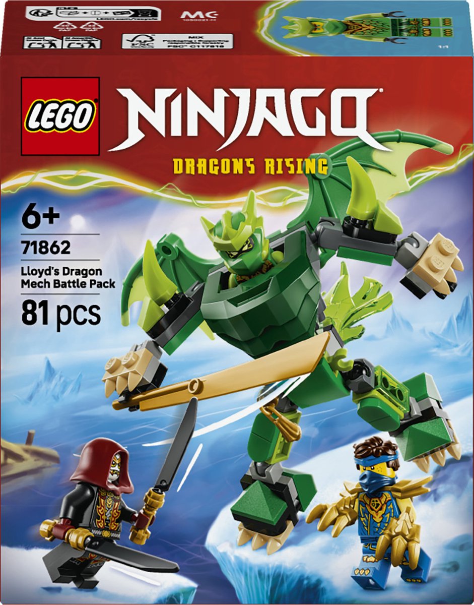 Lego ninjago lloyds drakenmecha strijdpakket
