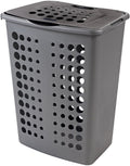 Curver Victor Wäschekorb mit Deckel, 60 l, anthrazit