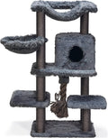 Beeztees duco - krabpaal - grote krabpaal - xxl - grijs - 60x45x126 cm