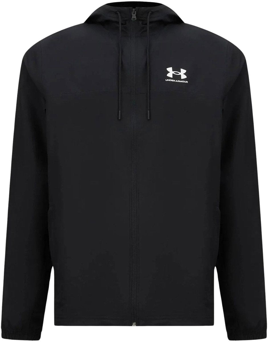 Under armour ua rival wvn windbreaker-blk heren sportjas - zwart - wit l