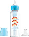 Dr. brown's dr. brown’s bottle to sippy starter kit babyfles - smalle halsfles - 250 ml - blauw
