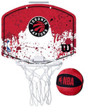 Wilson team mini hoop nba raptors set met bal en mini basketbalmand veelkleurig