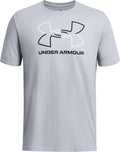 Under armour ua gl foundation update ss-gry heren sportshirt - mod grijs medium heather - wit - zwart s