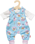 Heless poppenromper en t-shirt 35-45 cm katoen blauw m