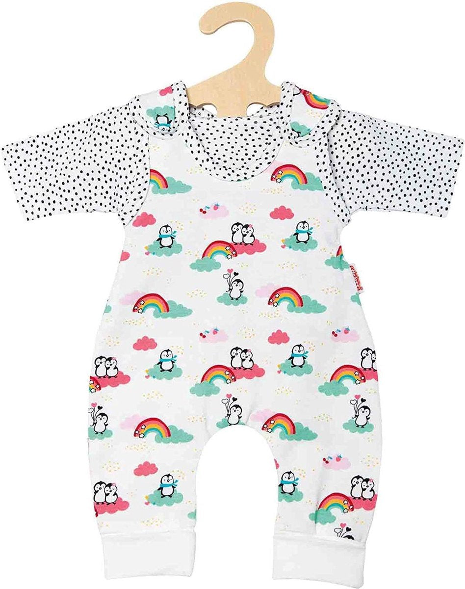 Heless Poppen Strampler Pinguin mit T-Shirt, 28-35 cm