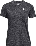 Under armour tech ssc - twist dames sportshirt - zwart - wit