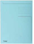 Exacompta 50x forever® bedrukte map met 3 kleppen - 280gm2 - 24,5x35 cm voor folio - lichtblauw - 449006e