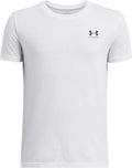 Under armour ua b sportstyle lc ss unisex sportshirt - wit - zwart 128