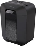 Fellowes lx41 papiervernietiger papierversnipperaar – mini cut p-4 – 8 vel – shredder voor thuis kantoor – 17l – creditcards nietjes