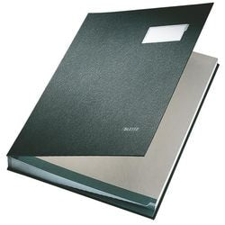 Leitz kartonnen vloeiboek met 20 scheidingsbladen en etikethouder - 100% gerecycled materiaal - zwart