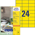 Universele etiketten avery zweckform 3451 70x37mm geel