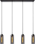 Lucide bruno - hanglamp - 4xe27 - fumé