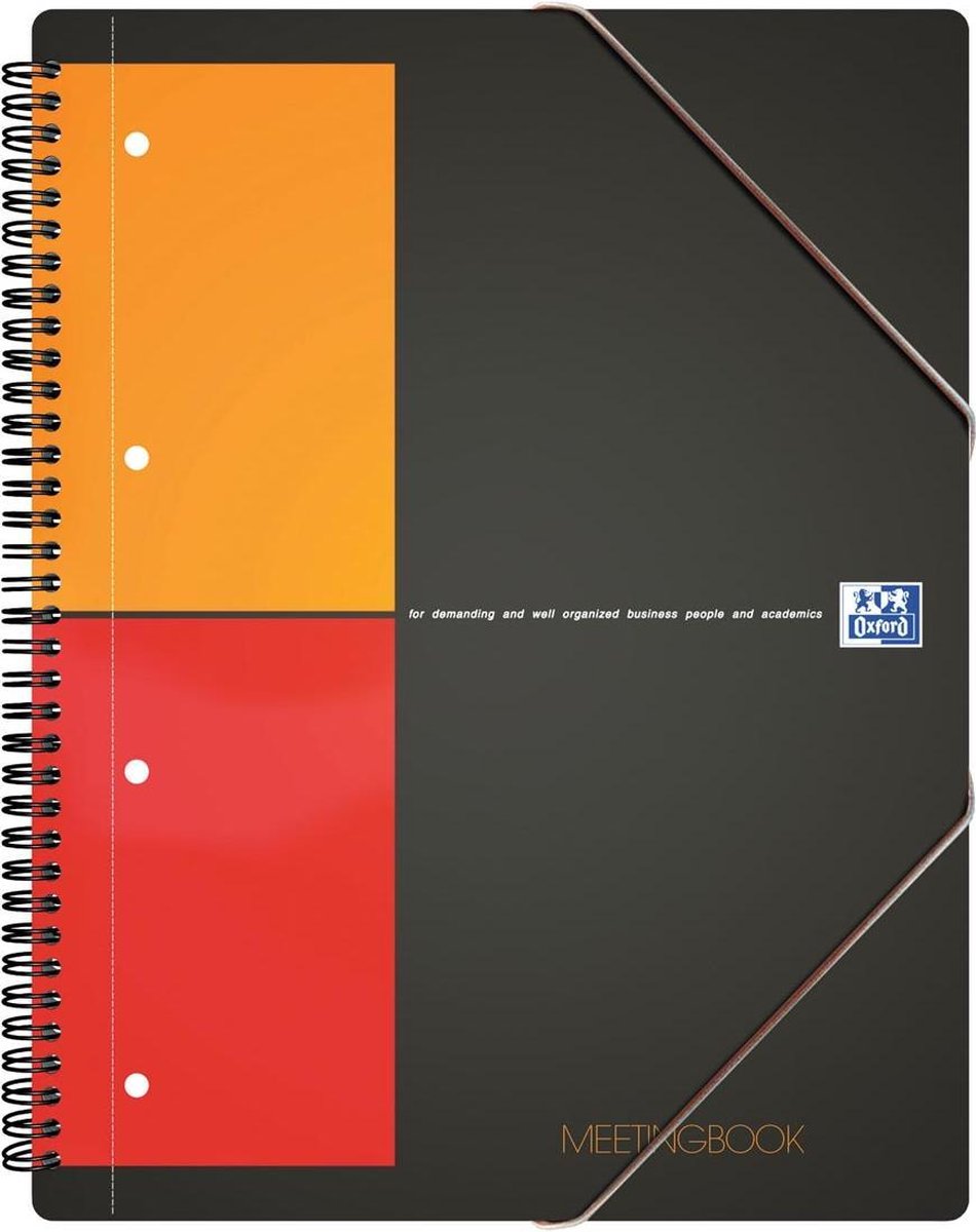 Oxford international meetingbook notitieboek - a5+ - geruit 5 mm - 160 pagina's