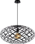 Lucide wolfram - hanglamp - ø 65 cm - 1xe27 - zwart
