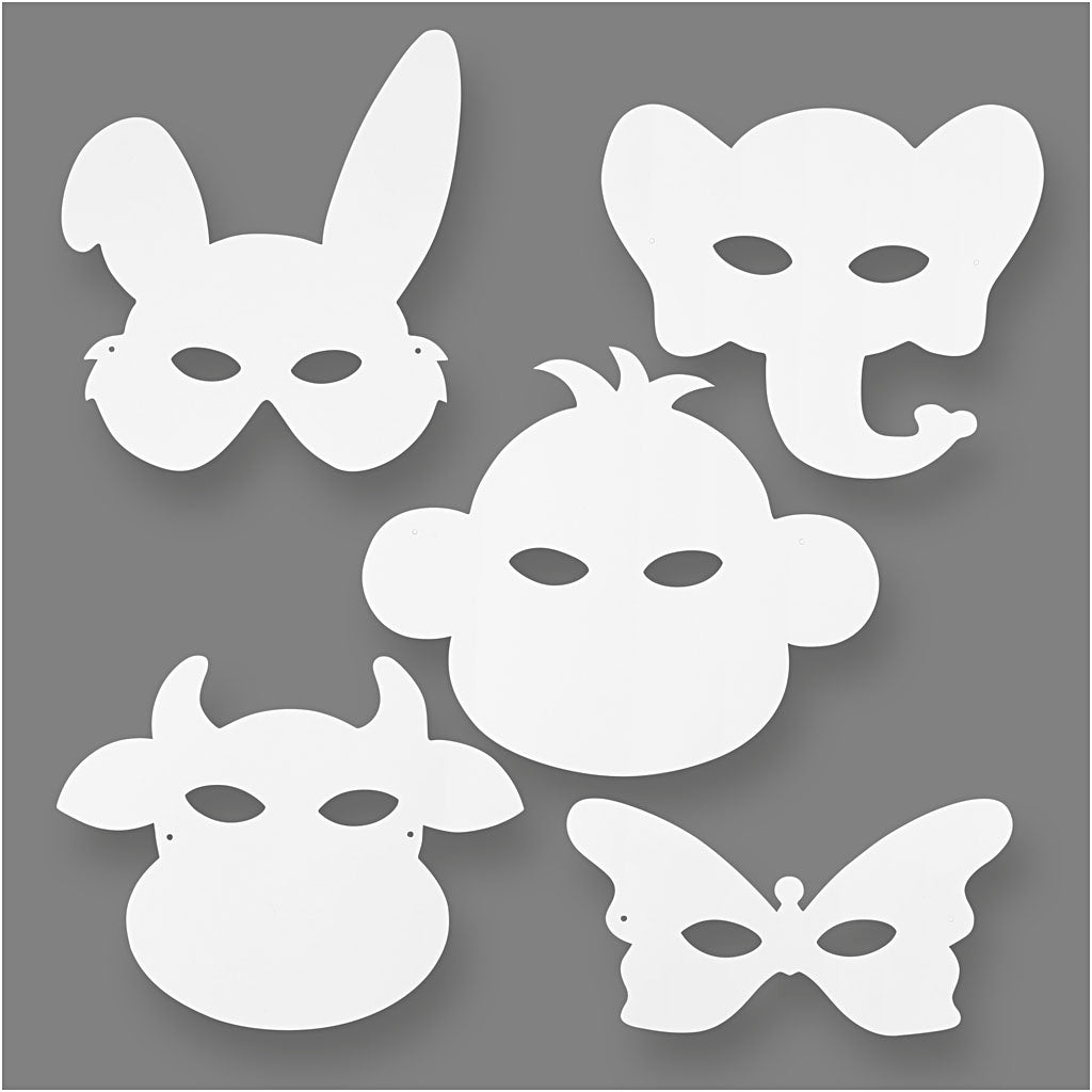 Creotime knutsel maskers dieren, 16st.