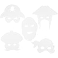 Creotime http: www.cchobby.nl piratenmaskers-h-16-26-cm-b-17-5-26-5-cm-230-gr-wit-16-stuk-1-doos
