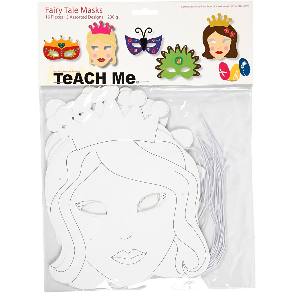 Creotime http: www.cchobby.nl sprookjesmaskers-h-13-5-25-cm-b-17-25-cm-230-gr-wit-16-stuk-1-doos