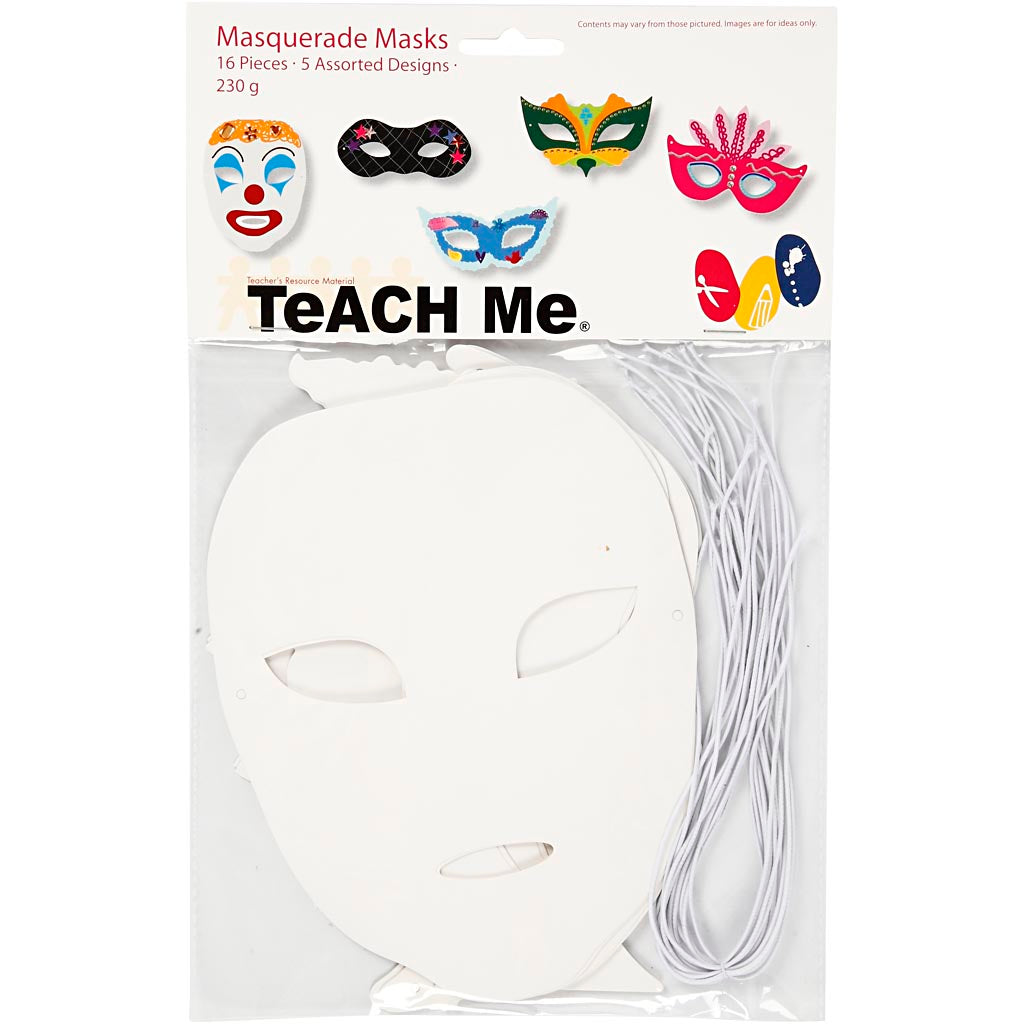 Https: www.cchobby.nl theatermaskers-h-8-5-19-cm-b-15-20-5-cm-230-gr-wit-16-stuk-1-doos