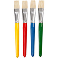 Creativ company http: www.cchobby.nl kwasten-voor-kinderen-l-19-cm-b-20-mm-plat-4-stuk-1-doos