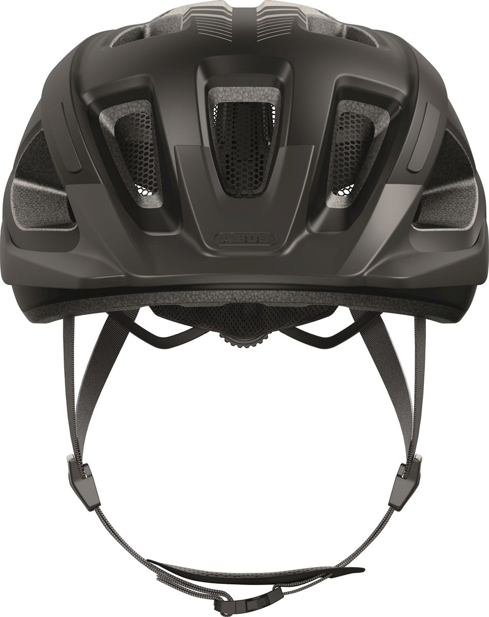 Abus fietshelm aduro 3.0 race black l - 58-62 cm - zwart - geschikt voor gebruik op elektrische fietsen - stadsfietsen - 320 g