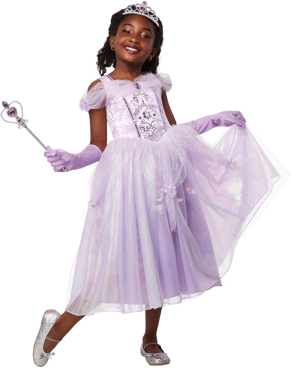 Rubies purple princess kinderkostuum - - maat 7-8 jaar