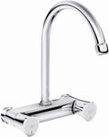 Grohe costa-l keukenkraan - wandmontage - hoge uitloop - 360° draaibereik - zonder koppelingen - chroom