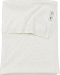 Meyco baby ajour ledikant deken - bamboe - offwhite - 100x150cm - 0.3 tog