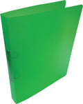 Alpha ringmap, voor ft a4, uit pp, 2 ringen van 25 mm, transparant groen