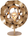 Lucide hannelore - tafellamp - ø 25 cm - 1xe27 - mat goud messing