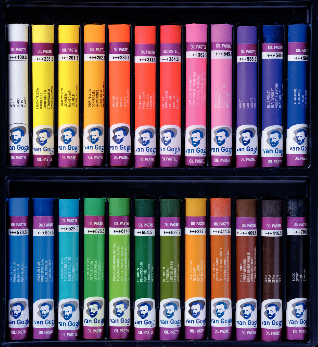 Van gogh basisset oliepastels met 24 kleuren