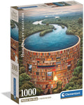 Clementoni Puzzle-Bibliothek, 1000 Teile.