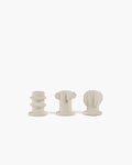 Serax - marie michielssen marie - kandelaar - beige - 5 ø - h 6,5cm - 3 stuks
