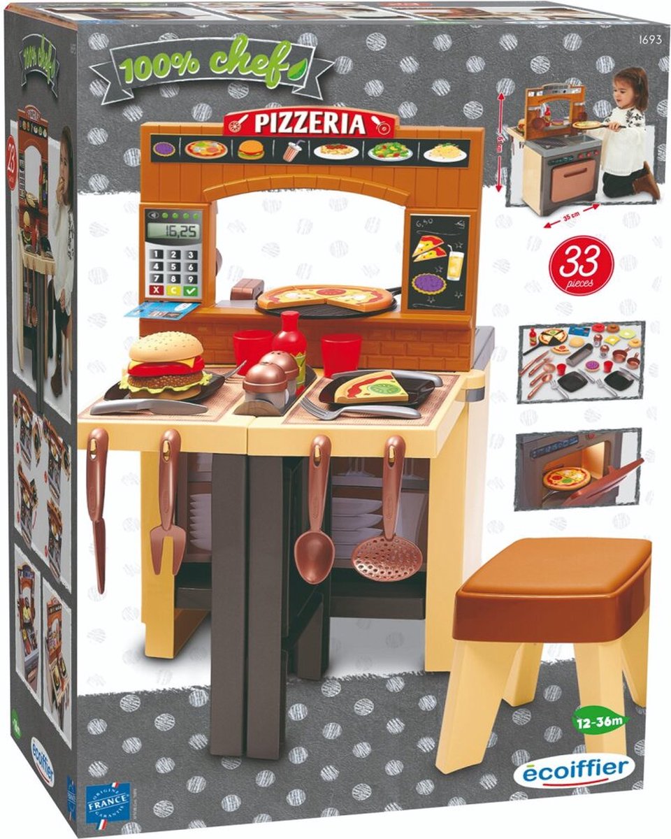 Ecoffier ecoiffier pizzeria 100% chef keuken + restaurant + accessoires