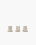 Serax - marie michielssen marie - kandelaar - beige - 5 ø - h 4,5cm - 3 stuks