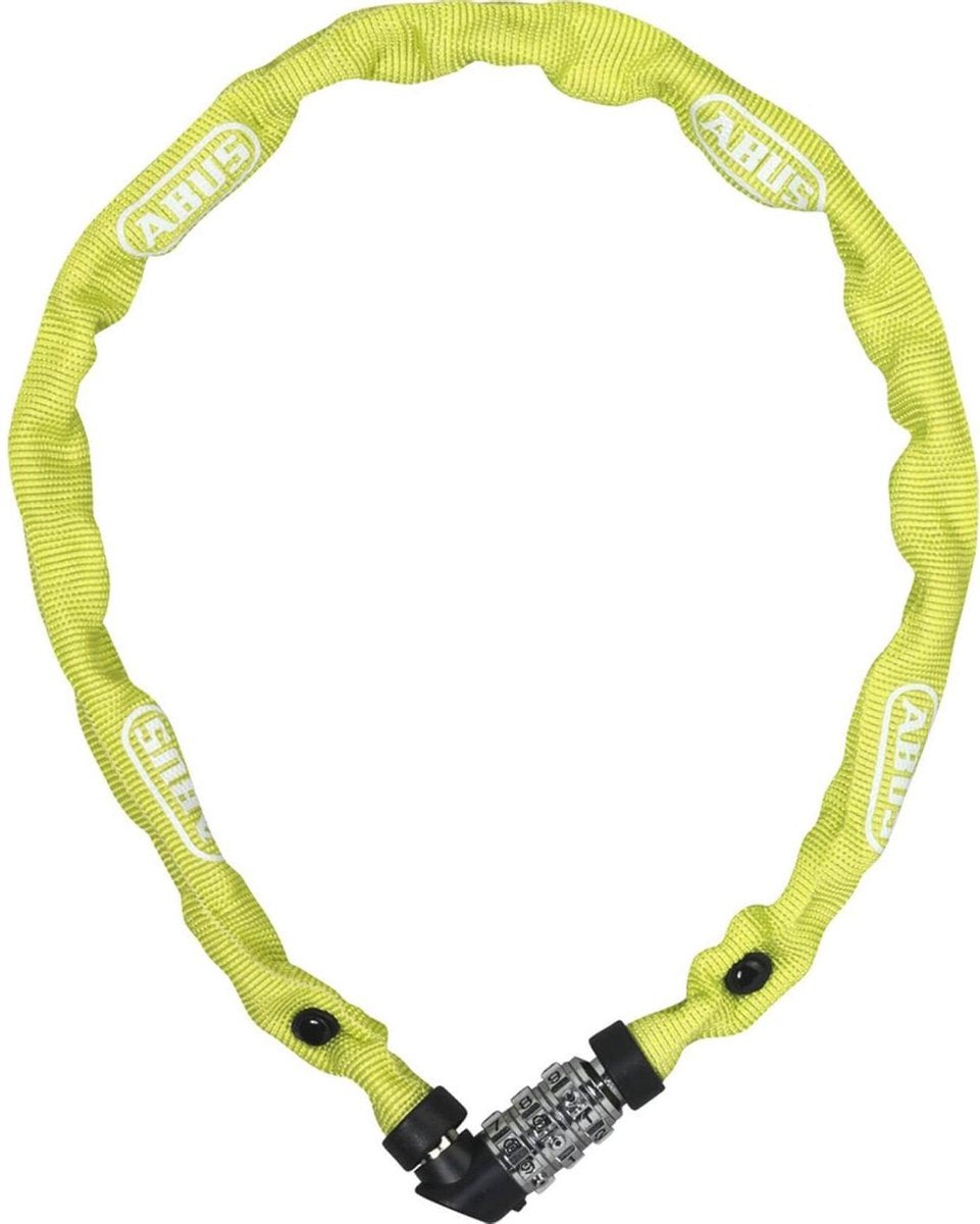 Abus fietsslot kettingslot - 1200 web - security level 3 - lichtgroen - 60 cm - geschikt voor kinderfietsen